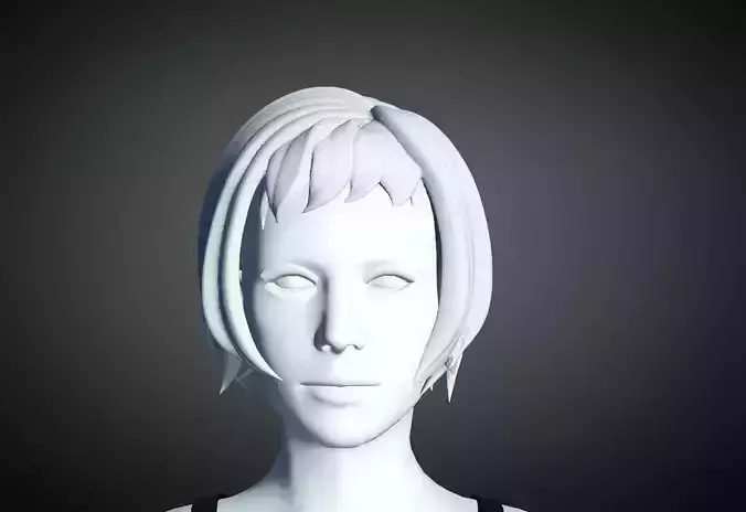 3D Hair style for Female 10 3D model