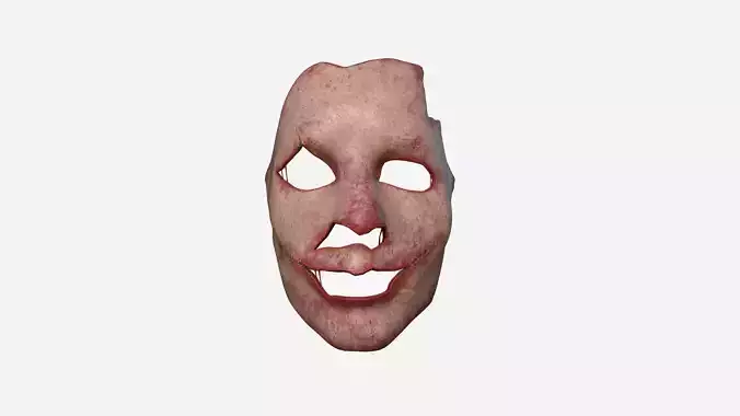 Human Skin Terror Mask A01 Blood - Character Costume Low-poly 3D model