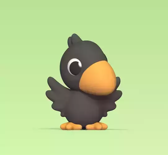 Raven toy bird