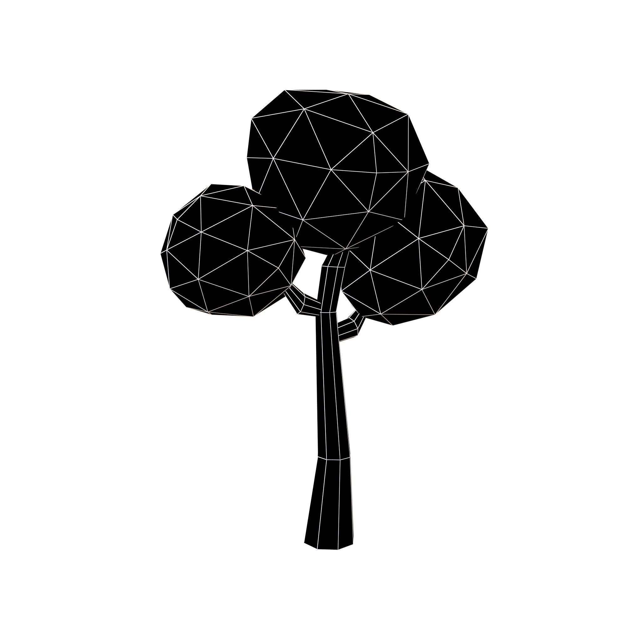 Cartoon Tree v29 004 Low-poly 3D model_13