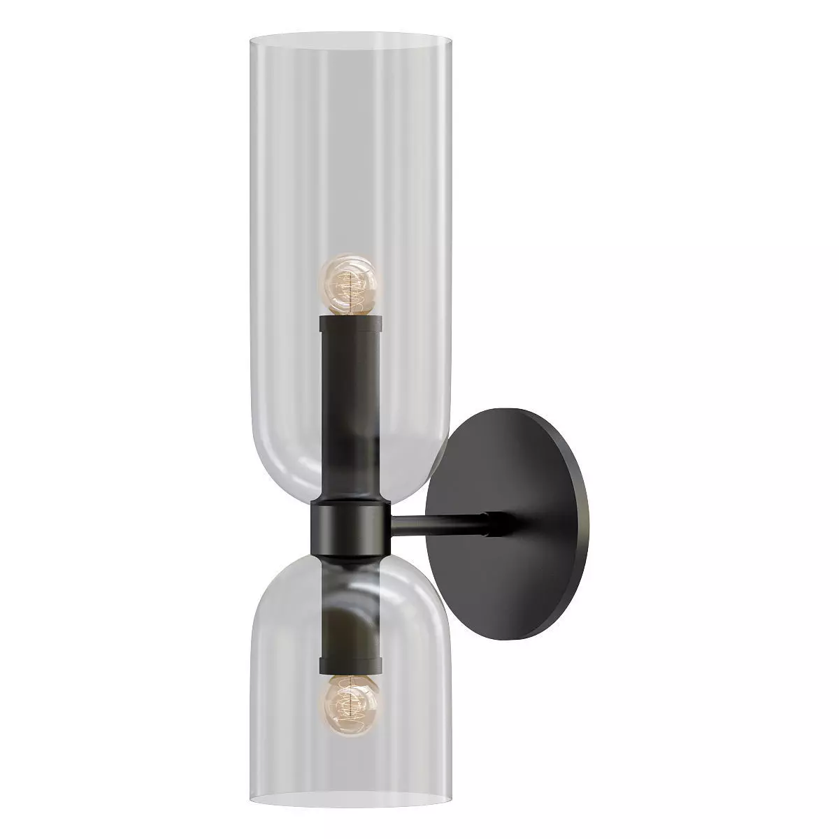 Favourite-Amusing-2877-1W wall sconce with clear glass shade 3D model_0