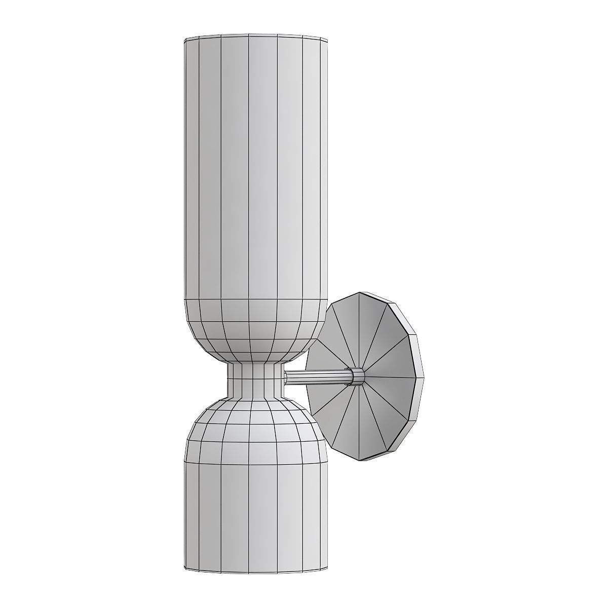 Favourite-Amusing-2877-1W wall sconce with clear glass shade 3D model_1