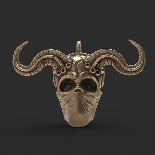 Skull pendant 3D print model