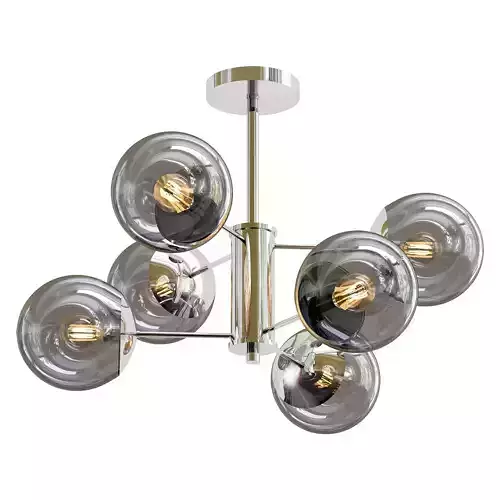 seven-fires-aimee-sf3309-6c-cr modern chandelier with six glass globes