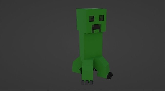 Minecraft Creeper standing pose 3D print model