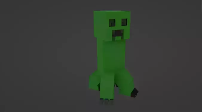 Minecraft Creeper standing pose 3D print model