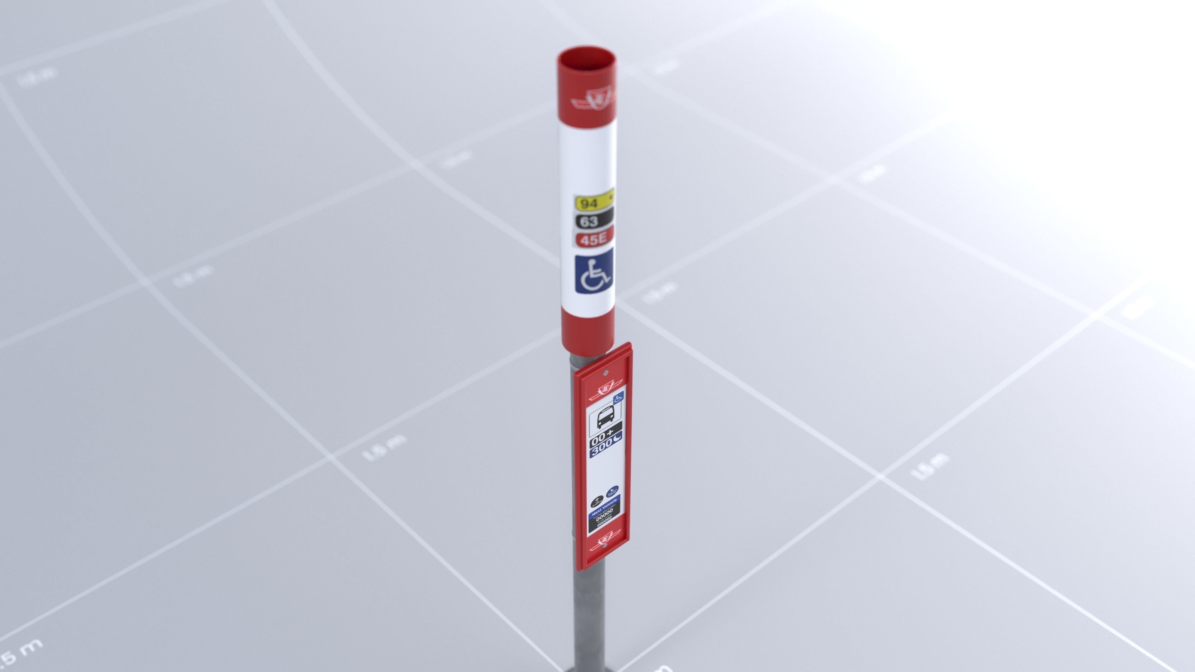 Toronto Bus Stop 03 3D model_2