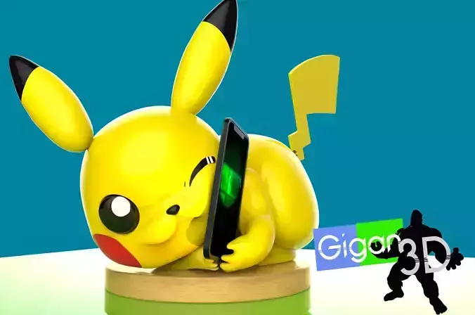 Pikachu charger mobile 3D print model