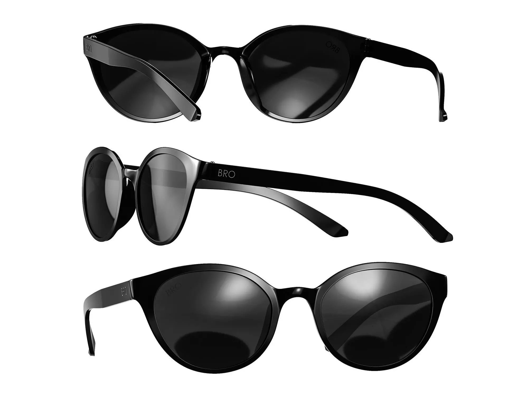 Glasses 03 3D model_0