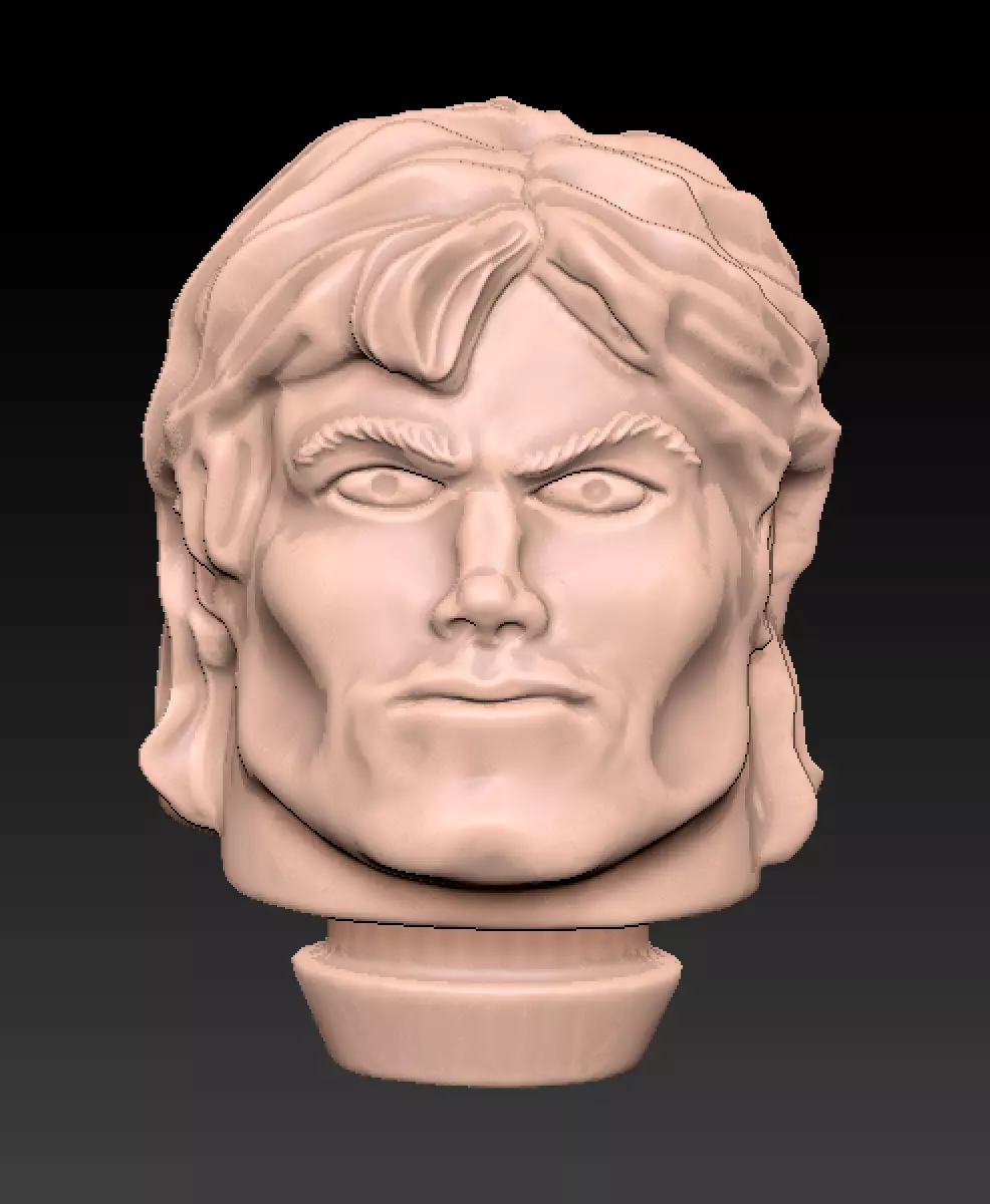 he-man head laser light 3D print model