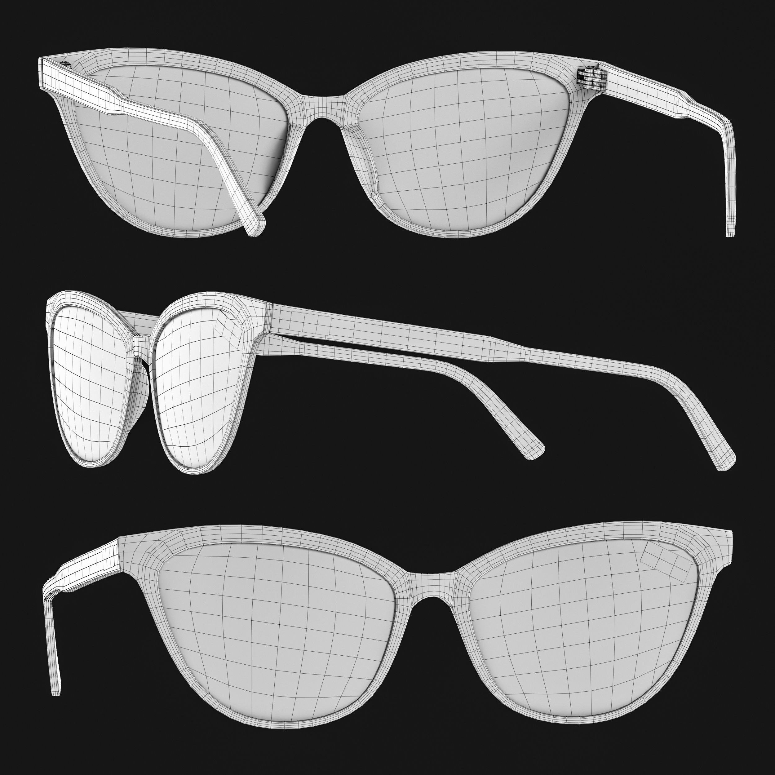 Glasses 04 3D model_2