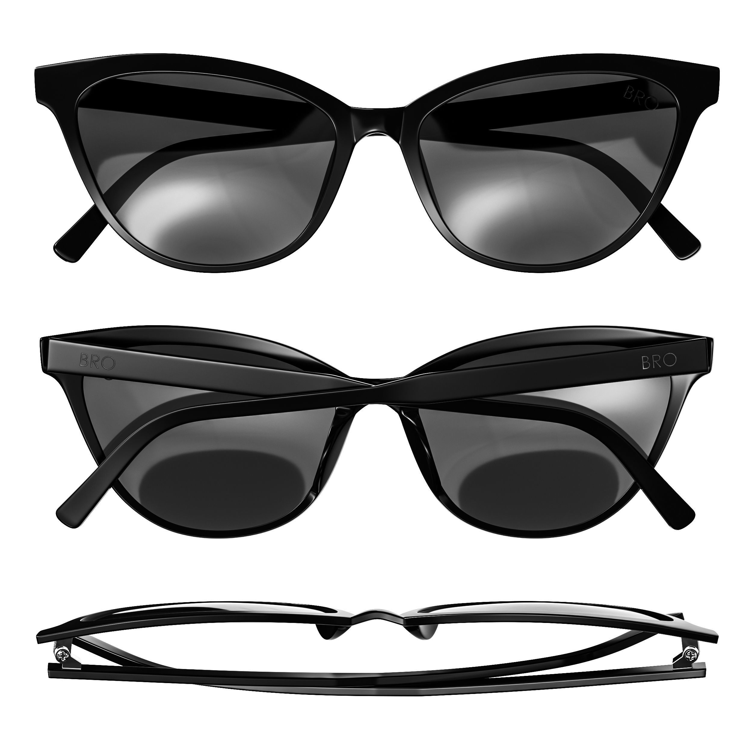 Glasses 04 3D model_3