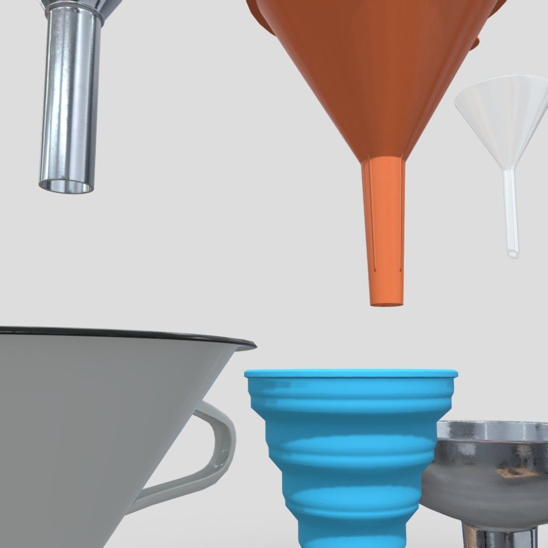 Funnel Pack Low-poly 3D model_12