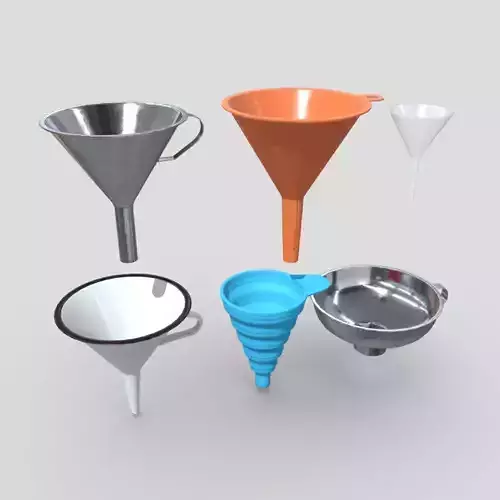 Funnel Pack Low-poly 3D model