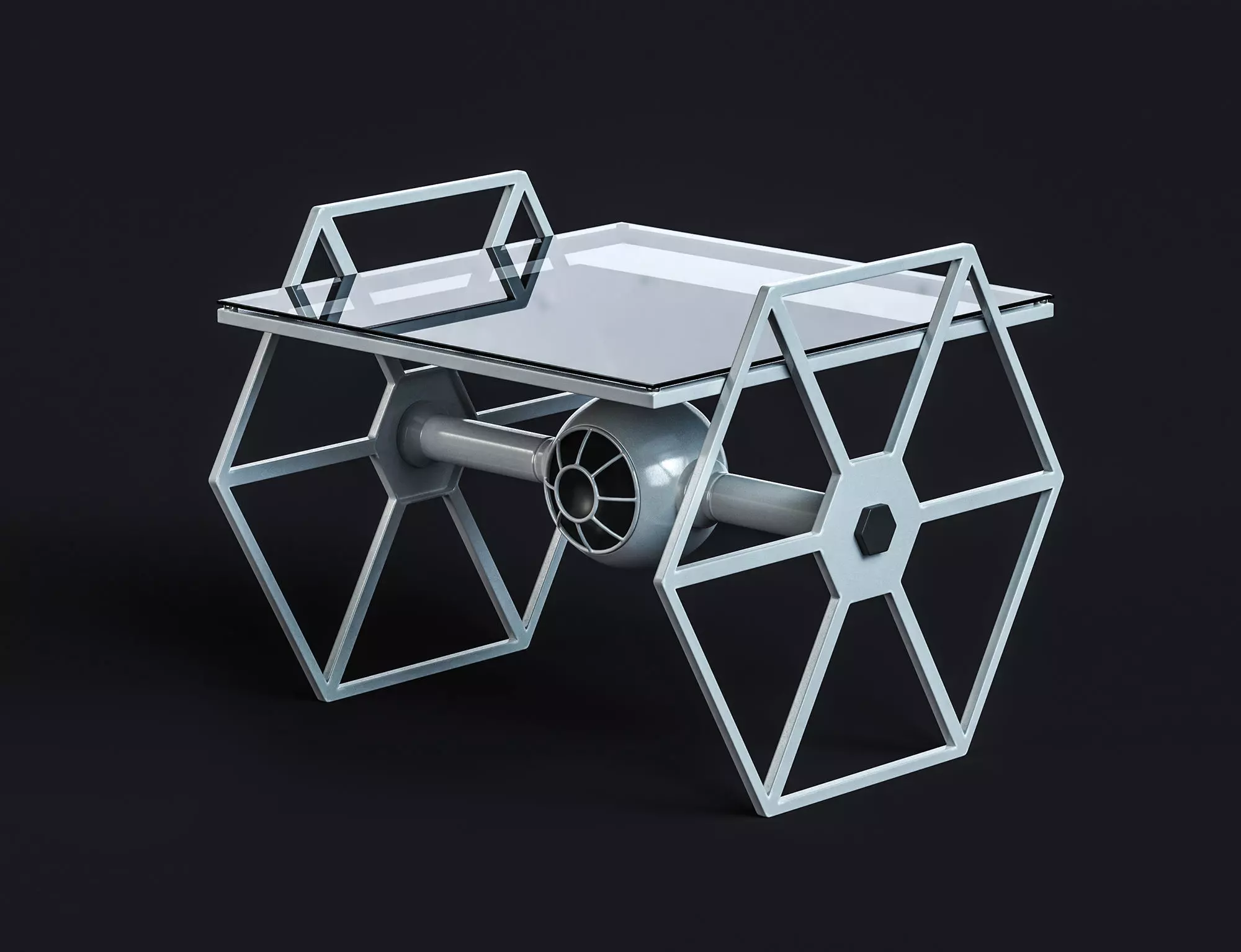Desk 01 3D model_0