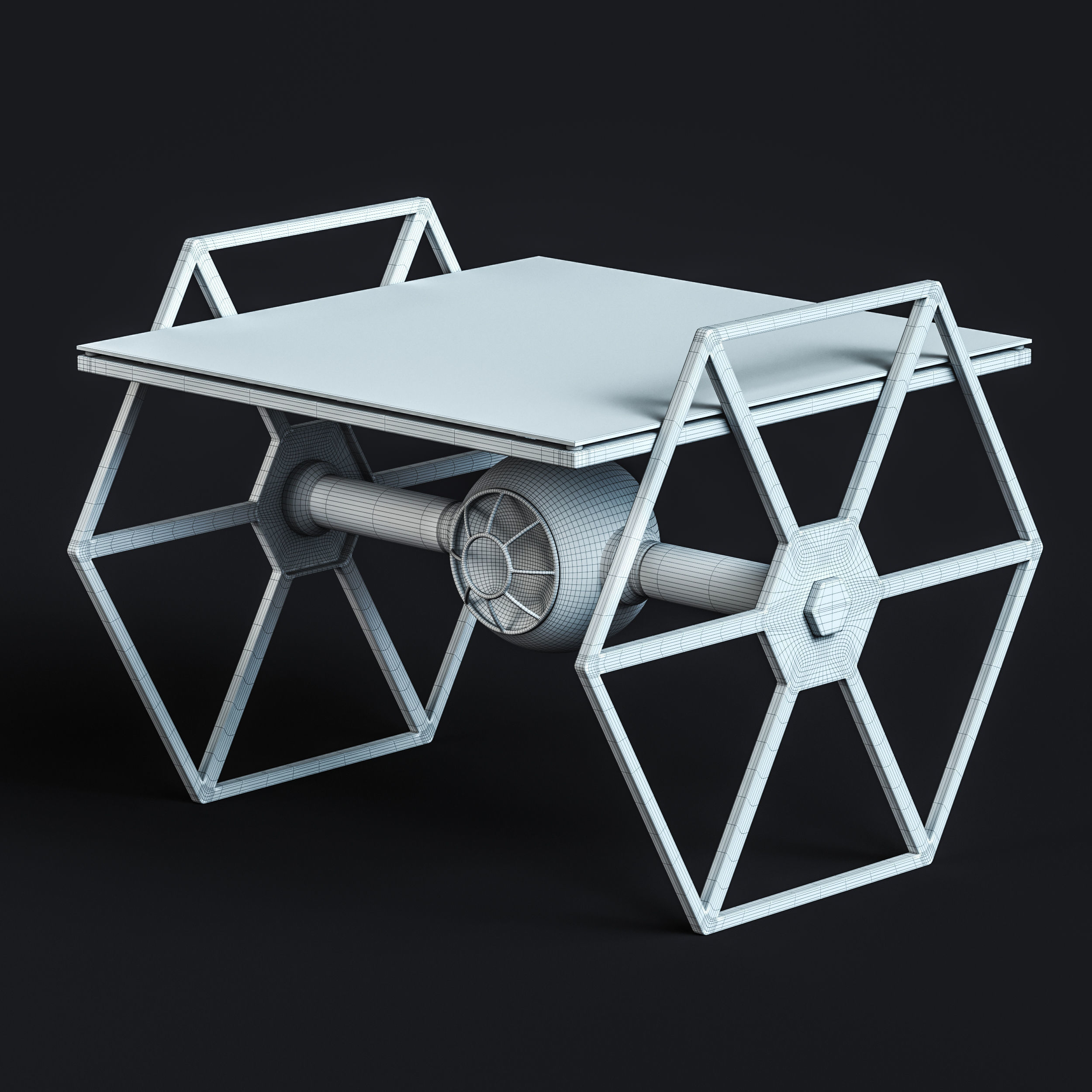 Desk 01 3D model_3