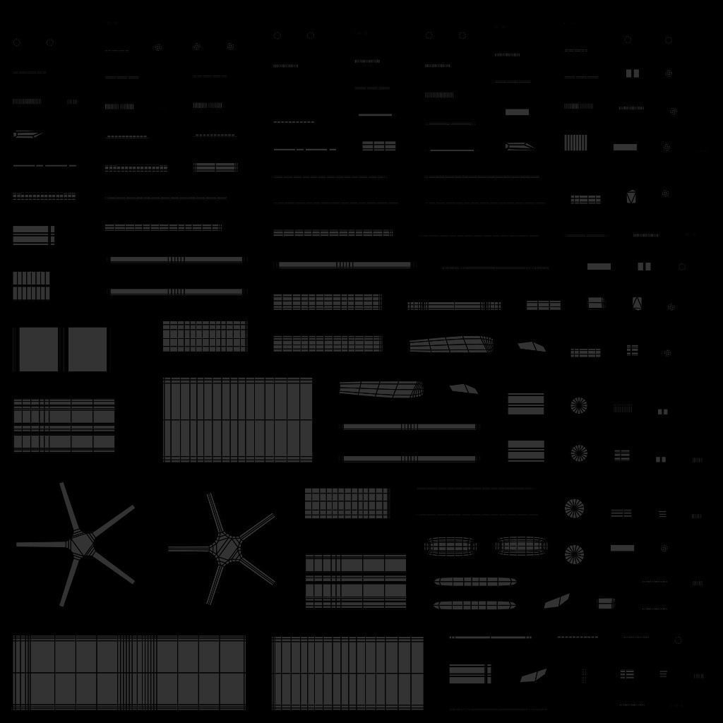 Computer Gaming Chair Low-poly 3D model_14