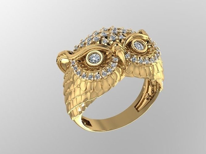 owl owl ring  3D model