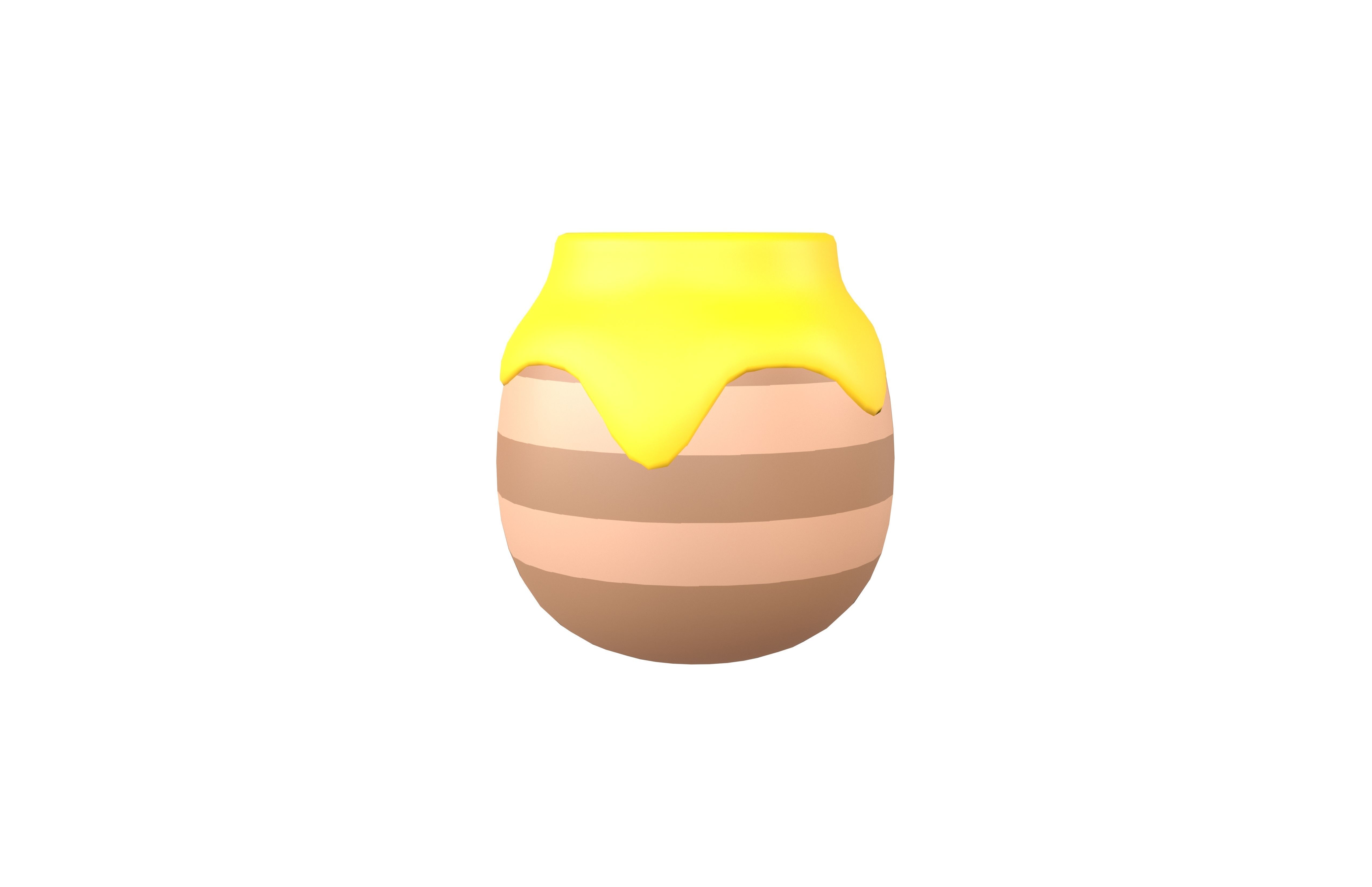 Honey Jar v1 002 Low-poly 3D model_1