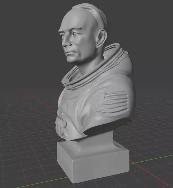 Michael Collins 3D print model_10