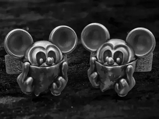 Mickey mouse ring head 3d model for 3d printing 3D print model