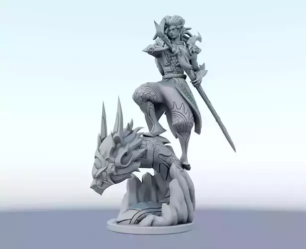 truth dragon yasuo League of Legends 3D print model