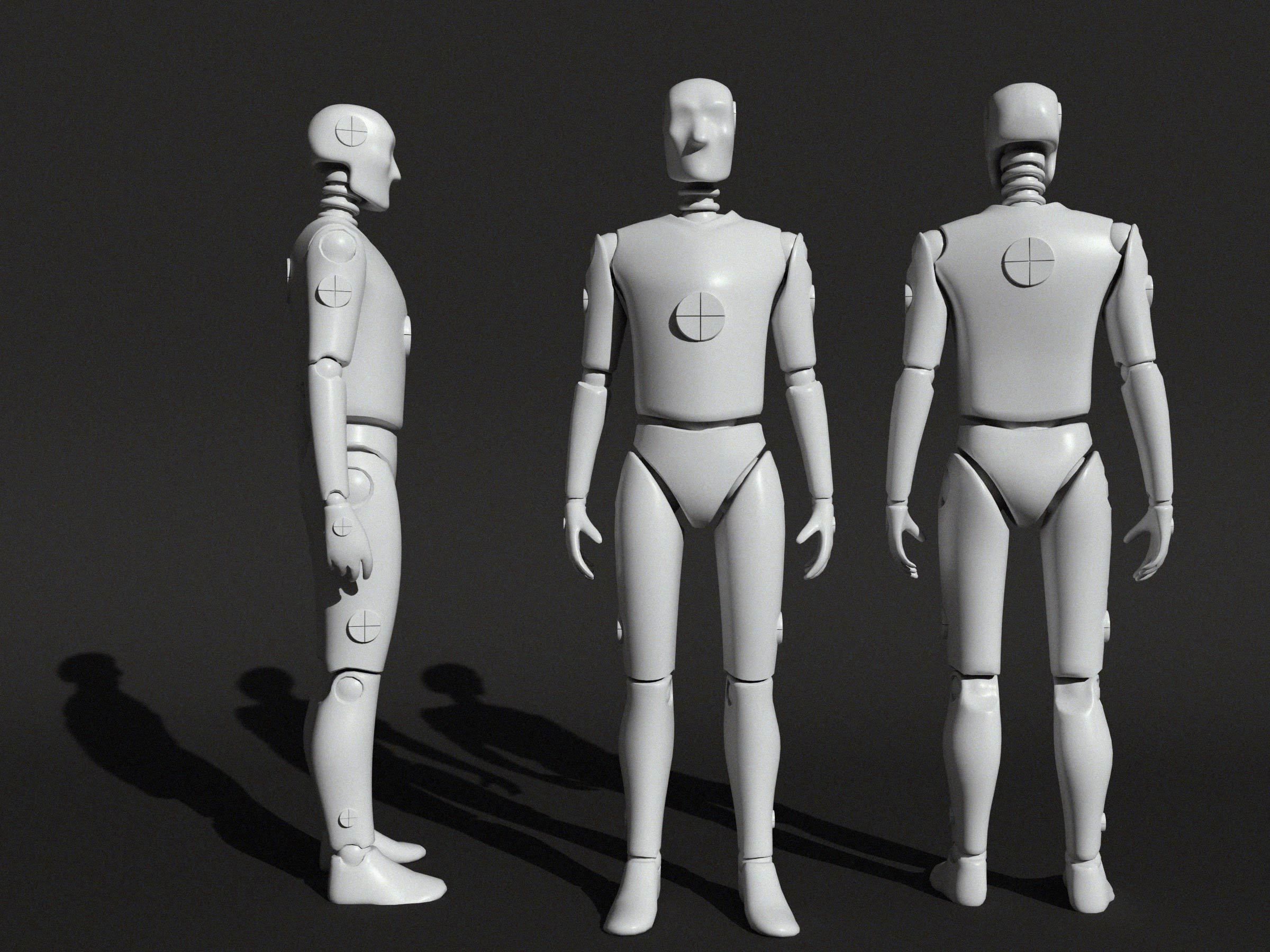 Crash Test Dummy 3D model_2