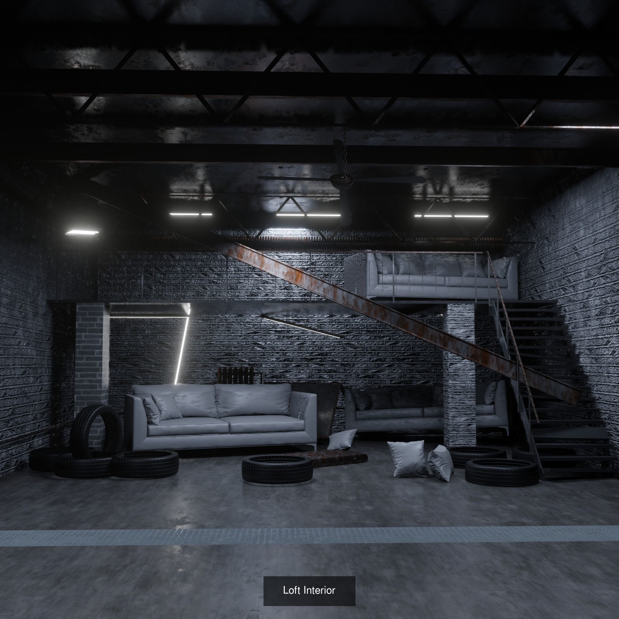 Studio Loft 3D Model Collection_16