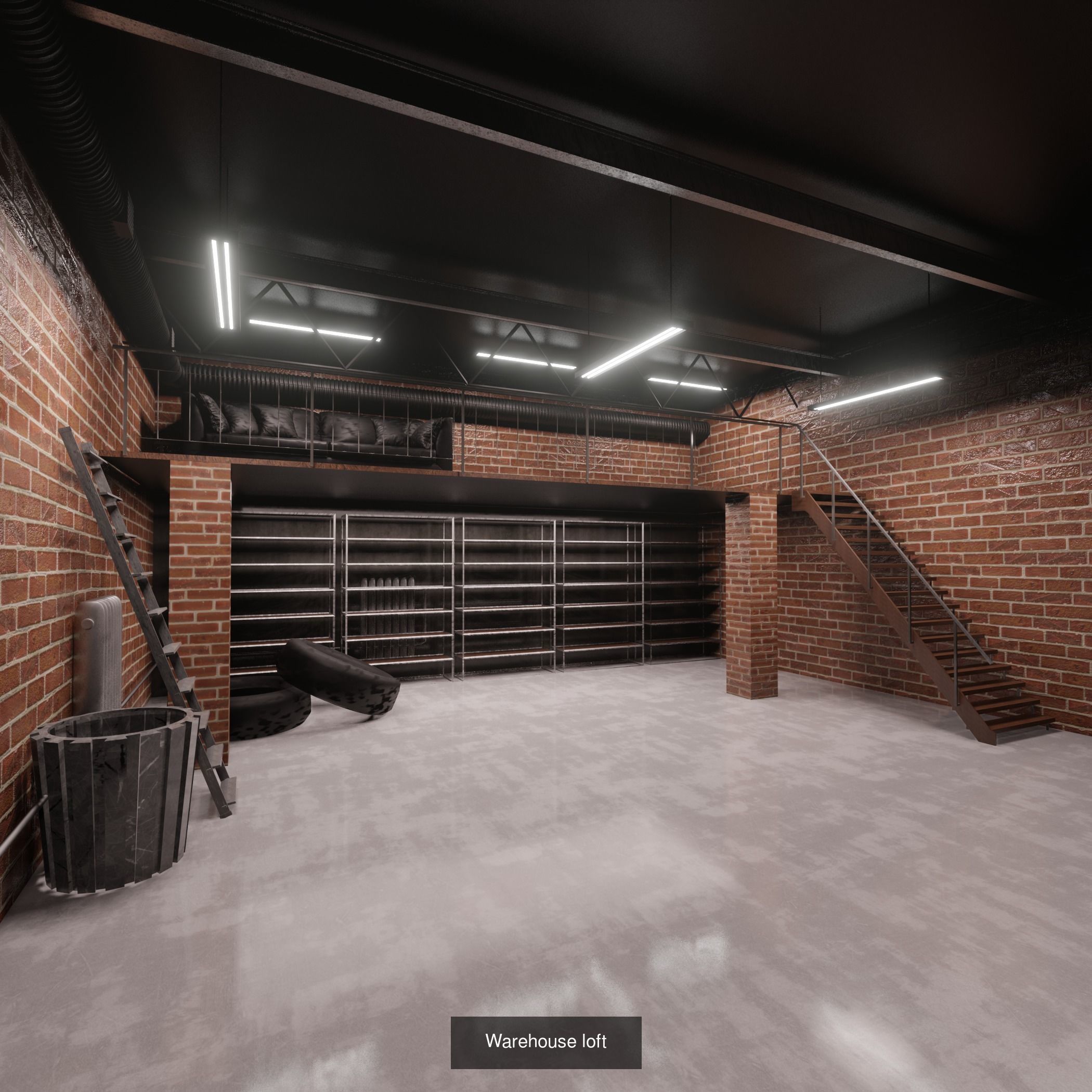 Studio Loft 3D Model Collection_2
