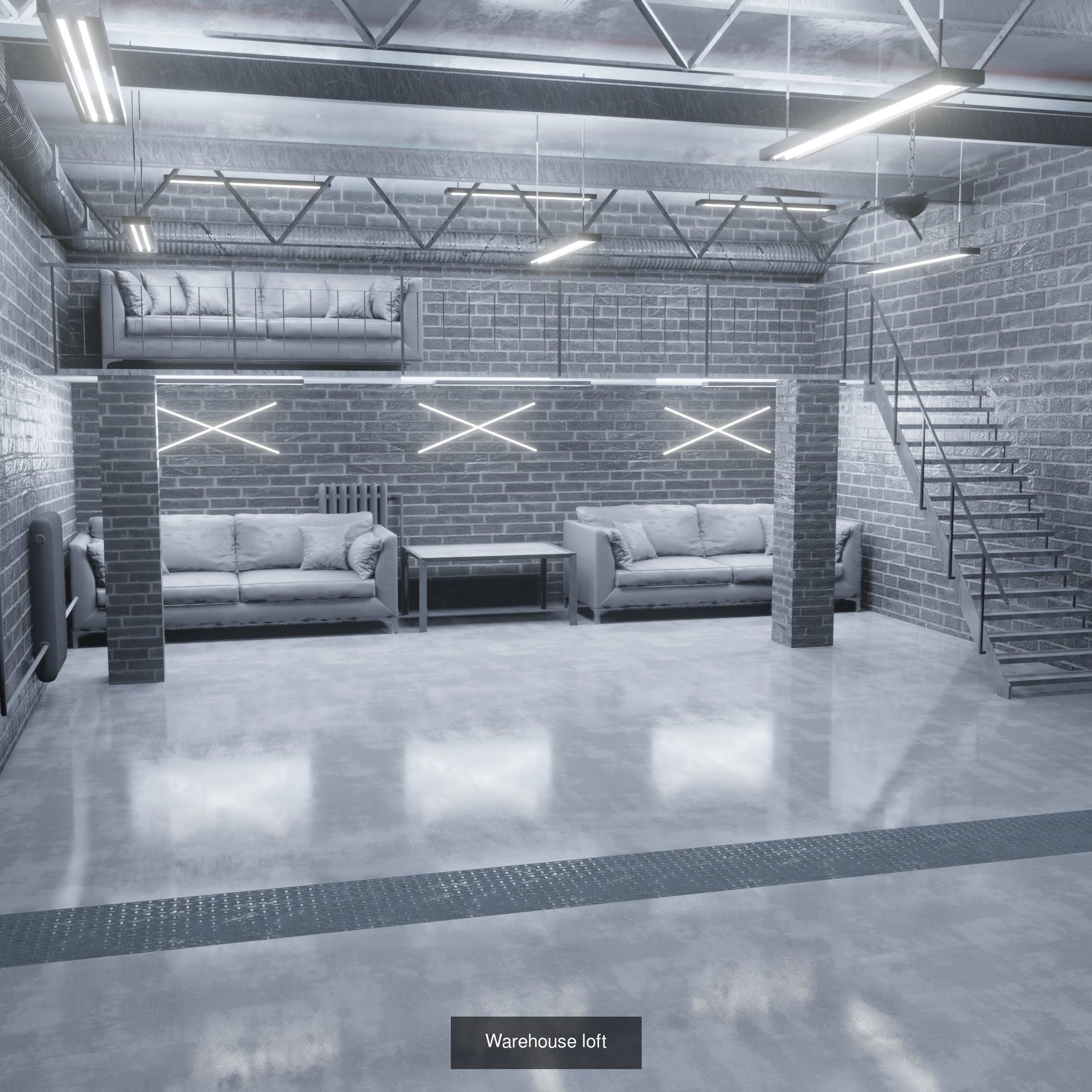 Studio Loft 3D Model Collection_6