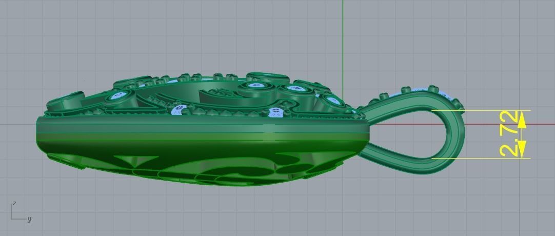 Heart pendant Model 1386 3D print model_5
