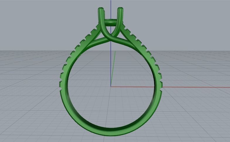 Soliter ring Model 1391 3D print model_7
