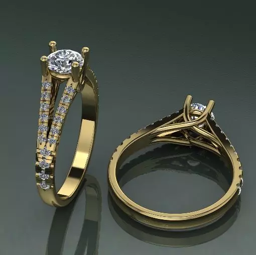 Soliter ring Model 1391 3D print model_0