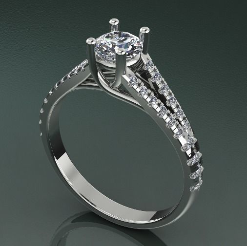 Soliter ring Model 1391 3D print model_1