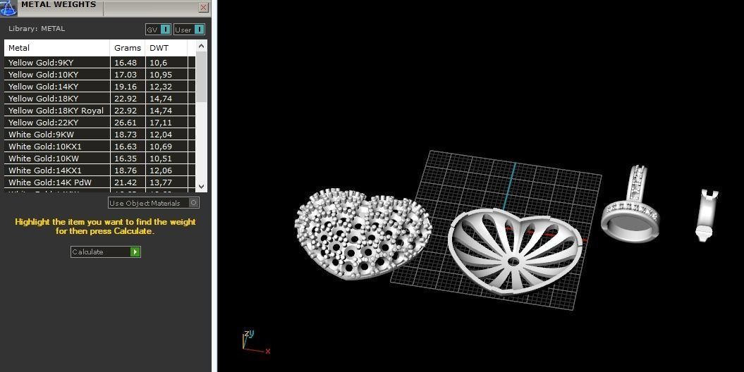 Heart pendant Model 1406 3D print model_2
