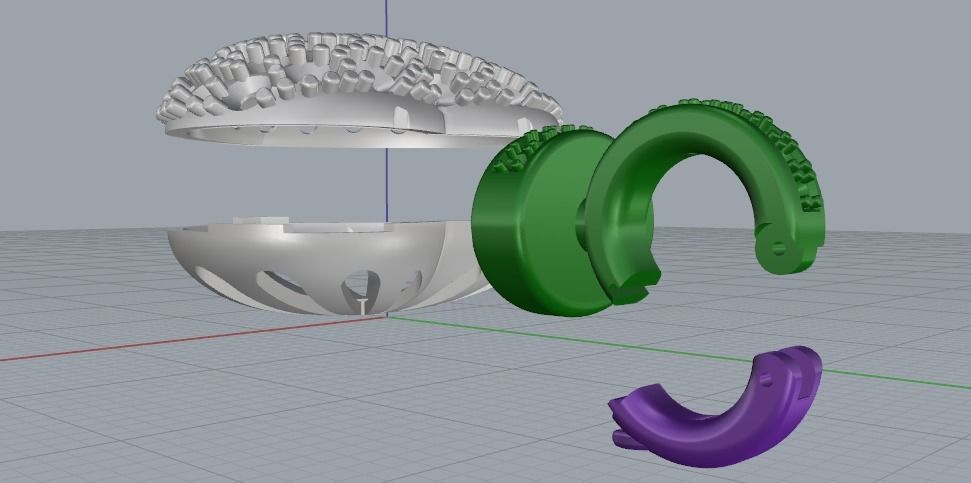 Heart pendant Model 1406 3D print model_8