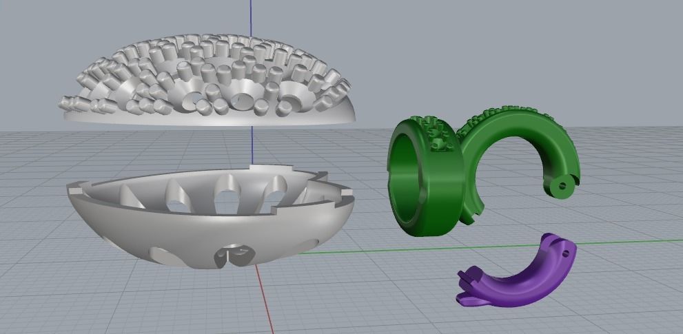 Heart pendant Model 1406 3D print model_6