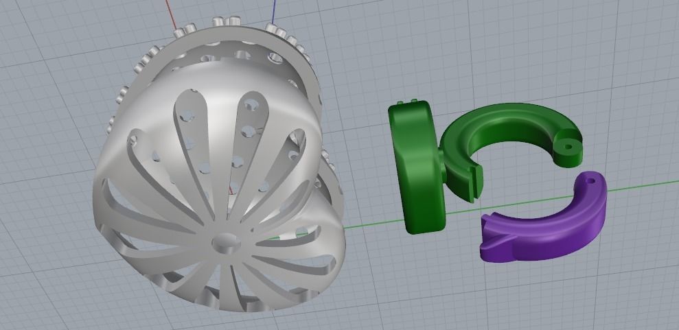 Heart pendant Model 1406 3D print model_9