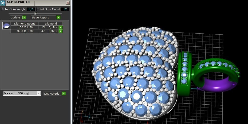 Heart pendant Model 1406 3D print model_3