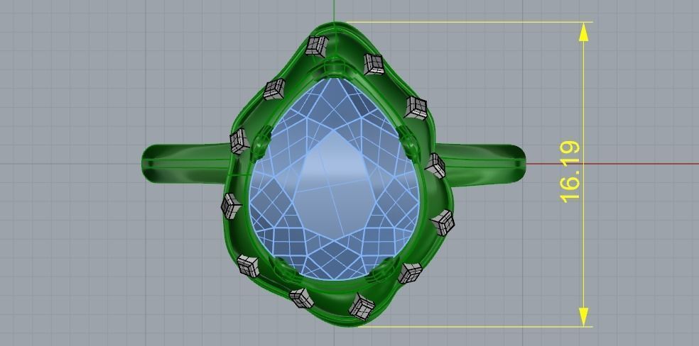 Ring Model 1404 3D print model_5