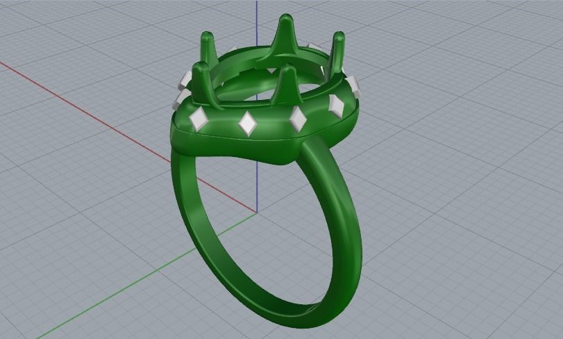Ring Model 1404 3D print model_7