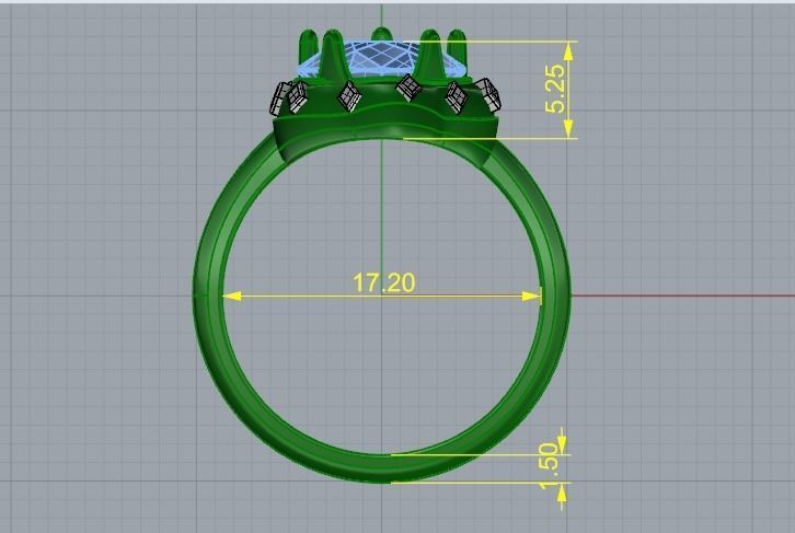 Ring Model 1404 3D print model_4