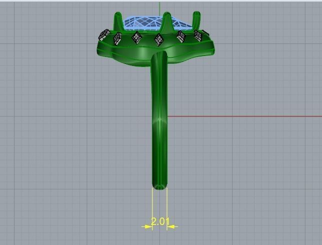 Ring Model 1404 3D print model_6