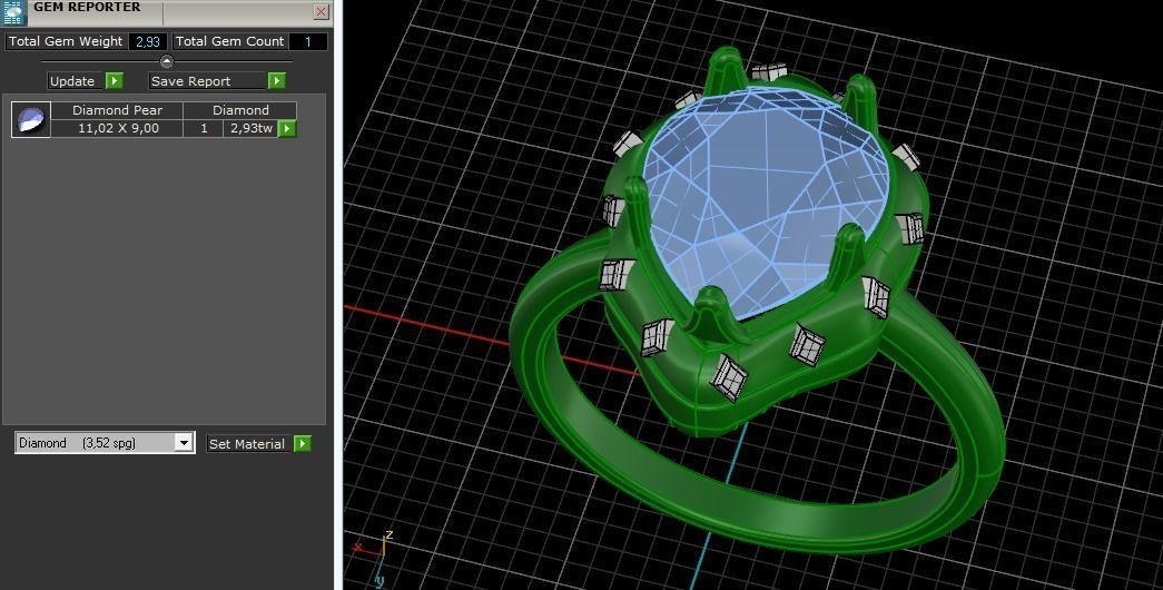 Ring Model 1404 3D print model_3