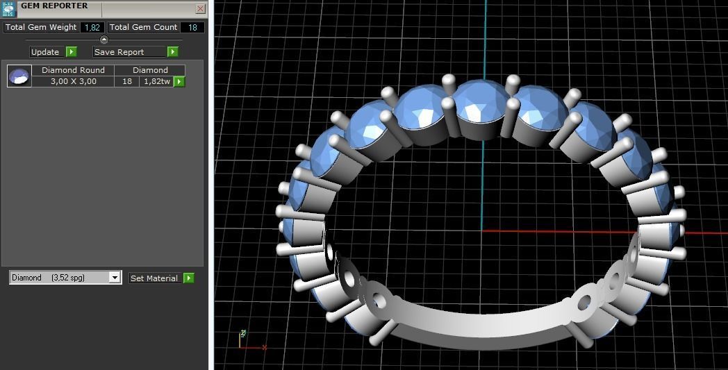 Soliter ring Model 1401 3D print model_3