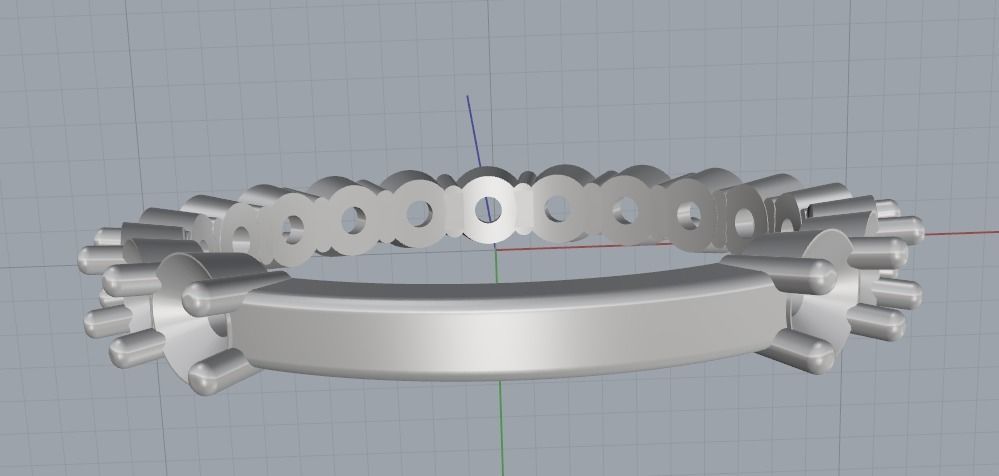Soliter ring Model 1401 3D print model_8