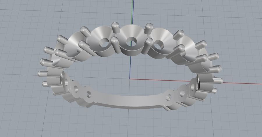 Soliter ring Model 1401 3D print model_6
