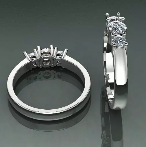 Soliter ring Model 1400 3D print model_0