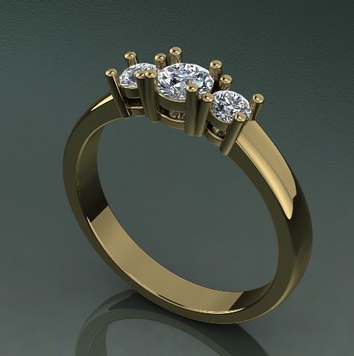 Soliter ring Model 1400 3D print model_1