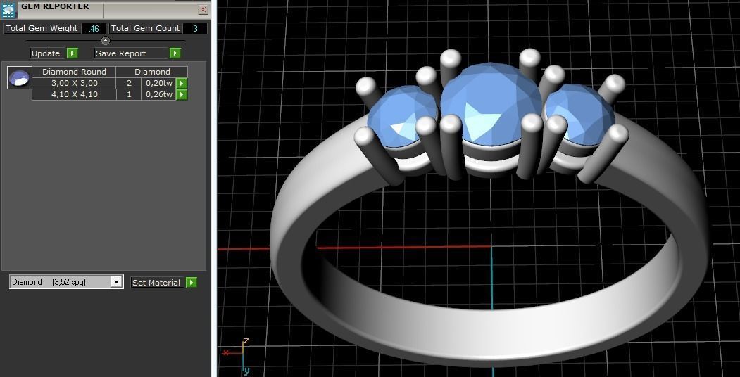 Soliter ring Model 1400 3D print model_7